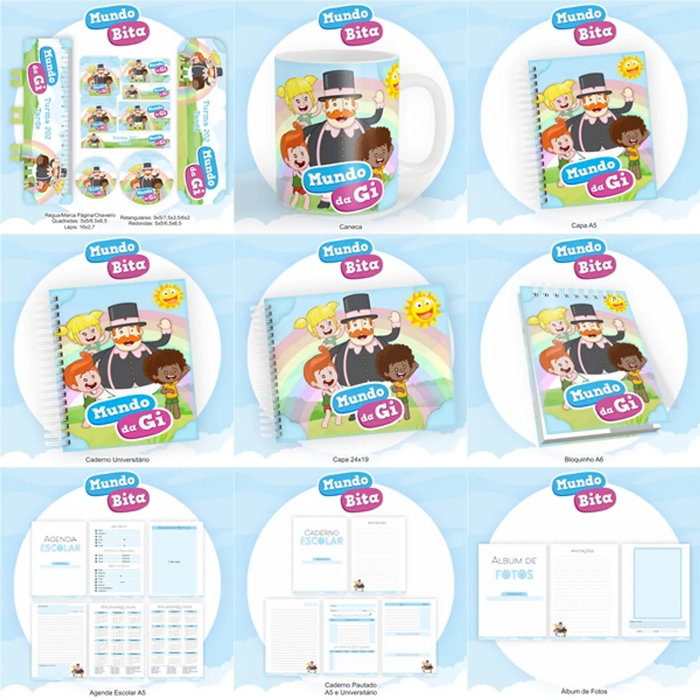 Arquivo Encadernação Kit Escolar Mundo Bita - PAMELLA 1