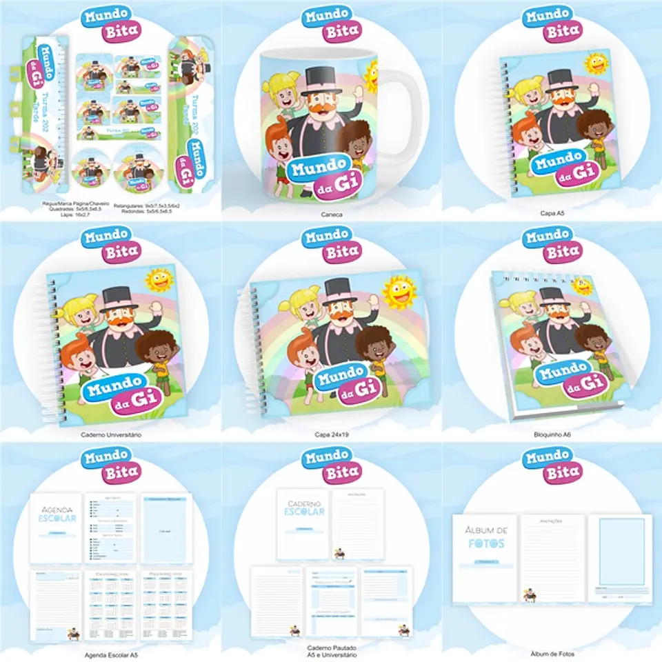 Arquivo Encadernação Kit Escolar Mundo Bita - PAMELLA 1