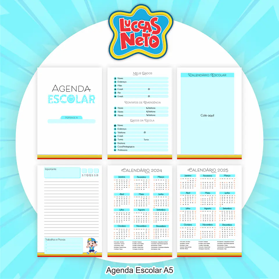 Arquivo Encadernação Kit Escolar Luccas Neto - PAMELLA 3