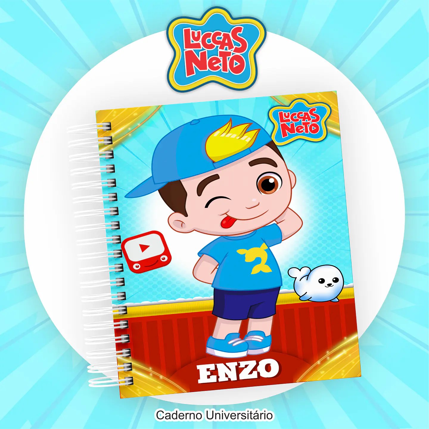 Arquivo Encadernação Kit Escolar Luccas Neto - PAMELLA 9