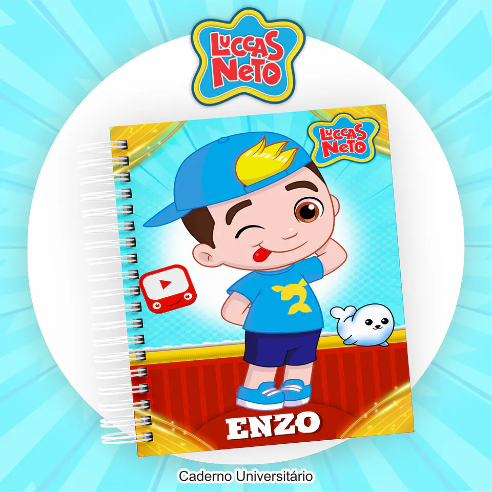 Arquivo Encadernação Kit Escolar Luccas Neto - PAMELLA 9