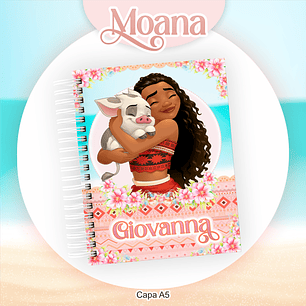 Arquivo Encadernação Kit Escolar Moana - PAMELLA