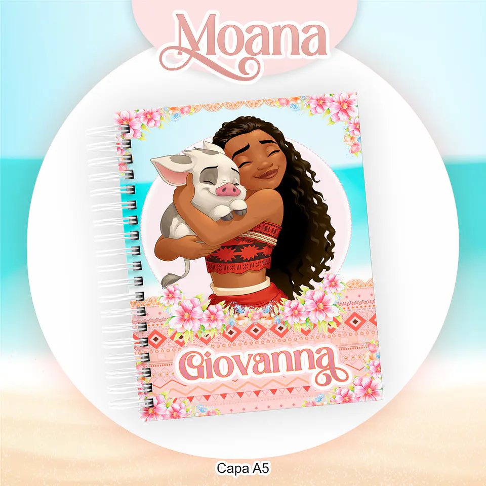 Arquivo Encadernação Kit Escolar Moana - PAMELLA 2