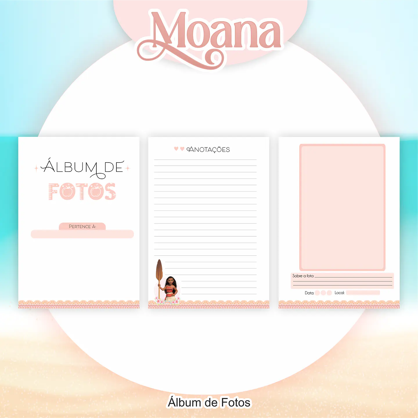 Arquivo Encadernação Kit Escolar Moana - PAMELLA 7