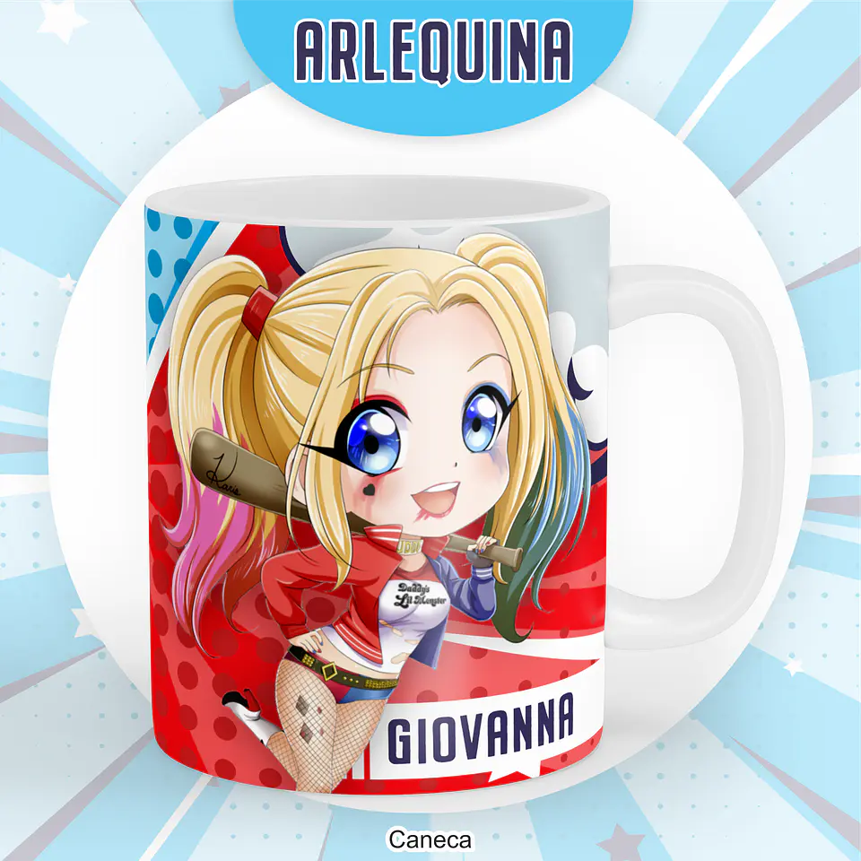 Arquivo Encadernação Kit Escolar Arlequina - PAMELLA 3
