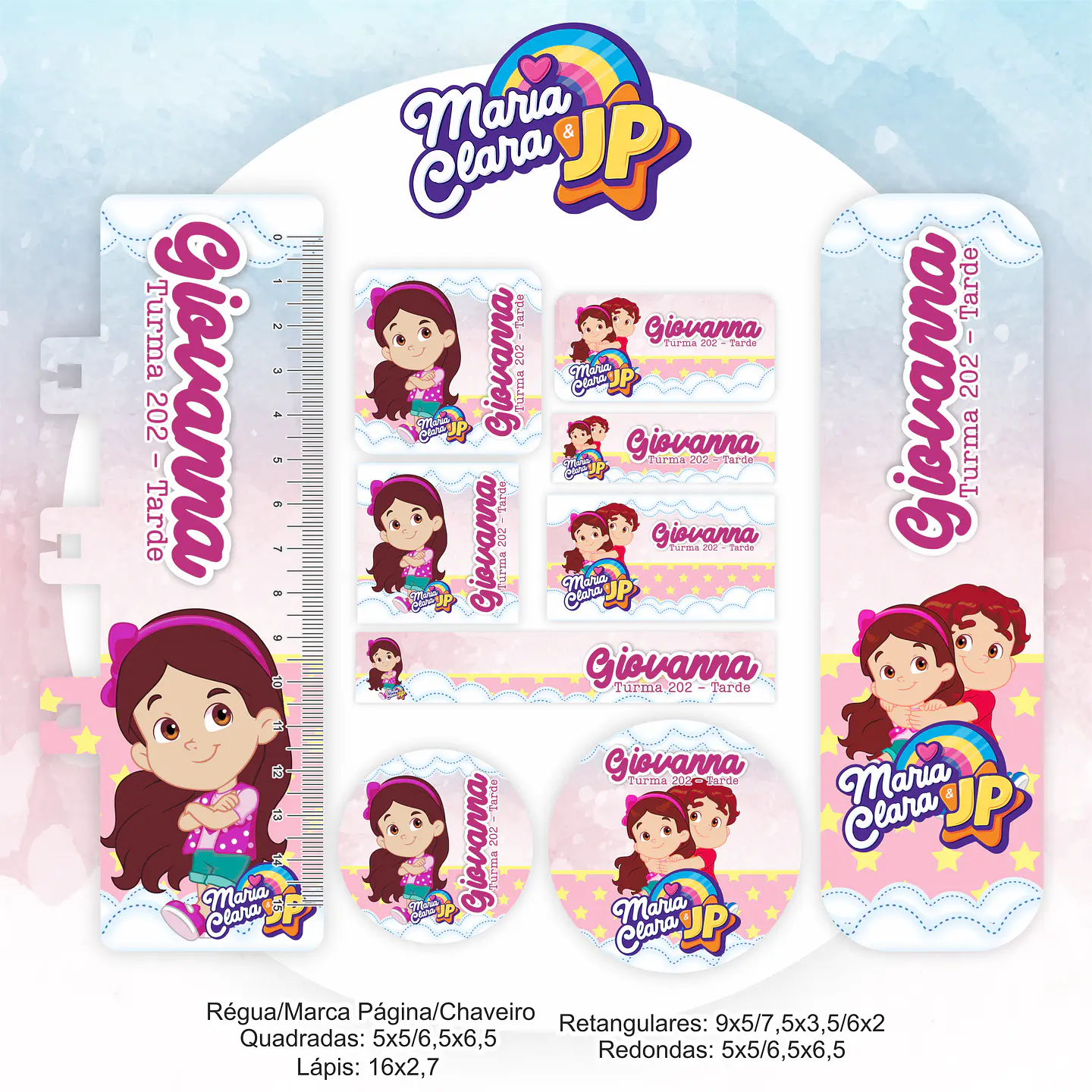 Arquivo Encadernação Kit Escolar Maria Clara e JP - PAMELLA 6