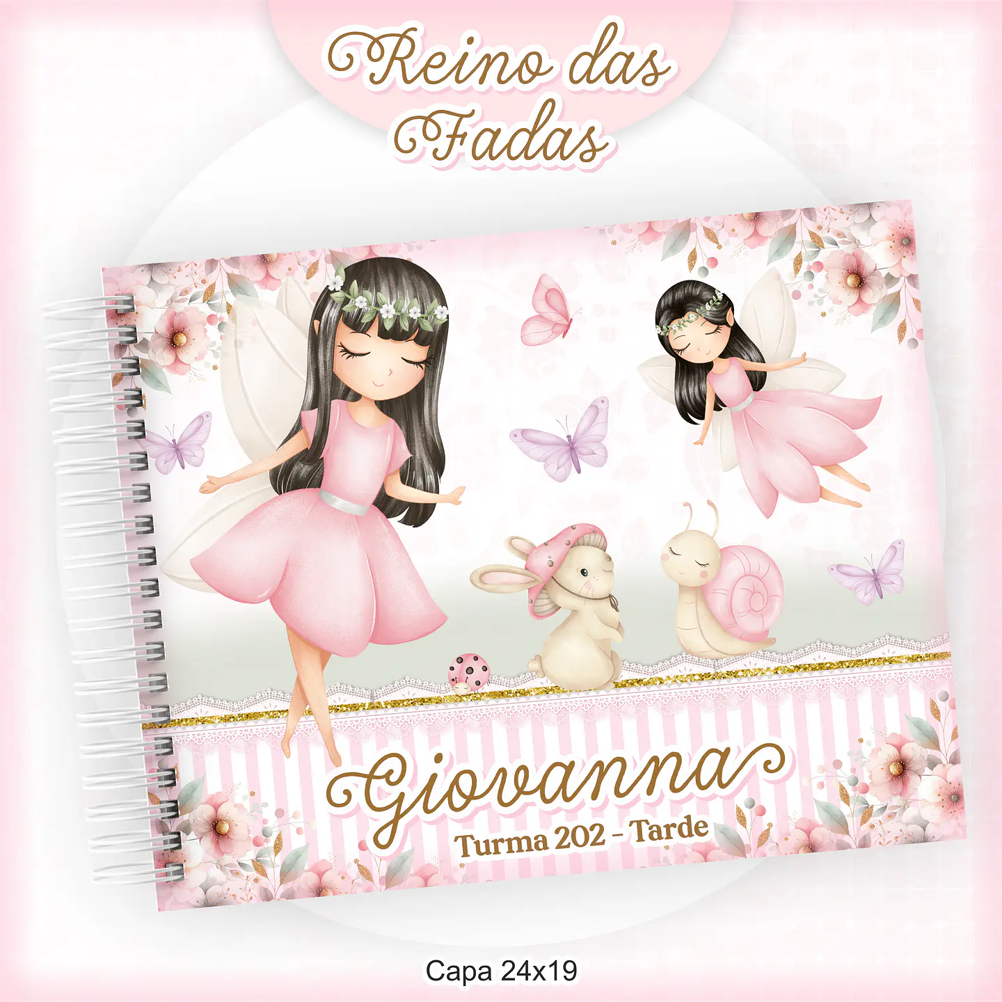 Arquivo Encadernação Kit Escolar Reino das Fadas - PAMELLA 2