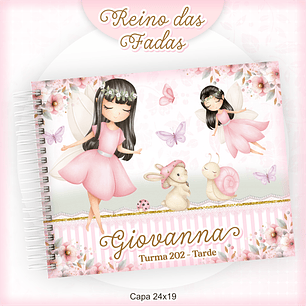 Arquivo Encadernação Kit Escolar Reino das Fadas - PAMELLA