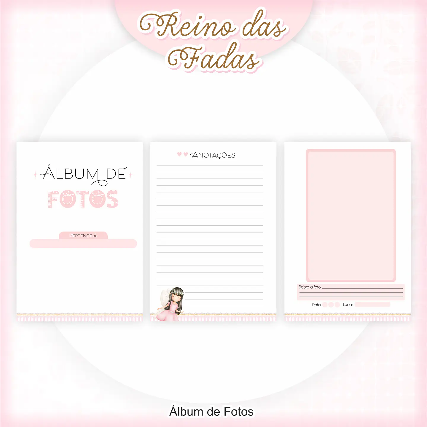 Arquivo Encadernação Kit Escolar Reino das Fadas - PAMELLA 6