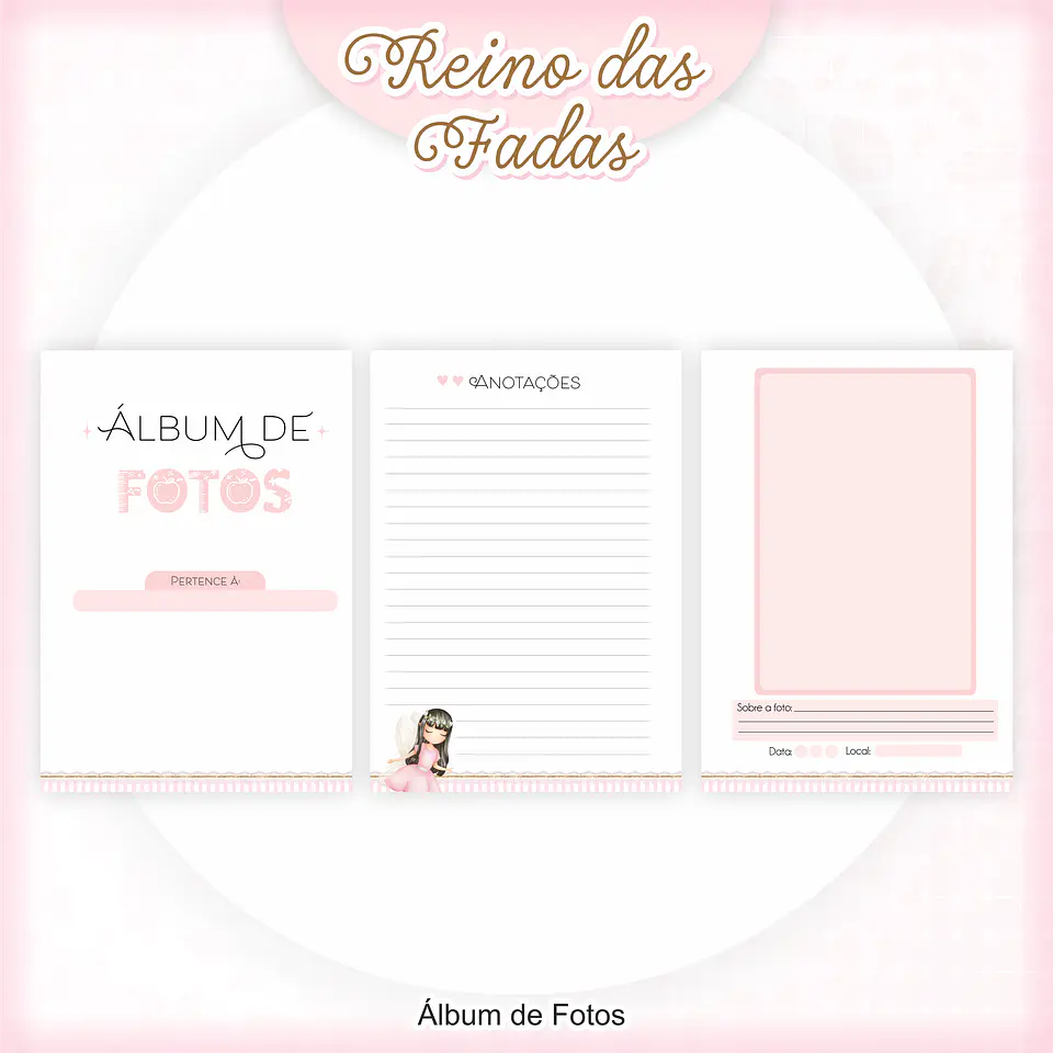 Arquivo Encadernação Kit Escolar Reino das Fadas - PAMELLA 6