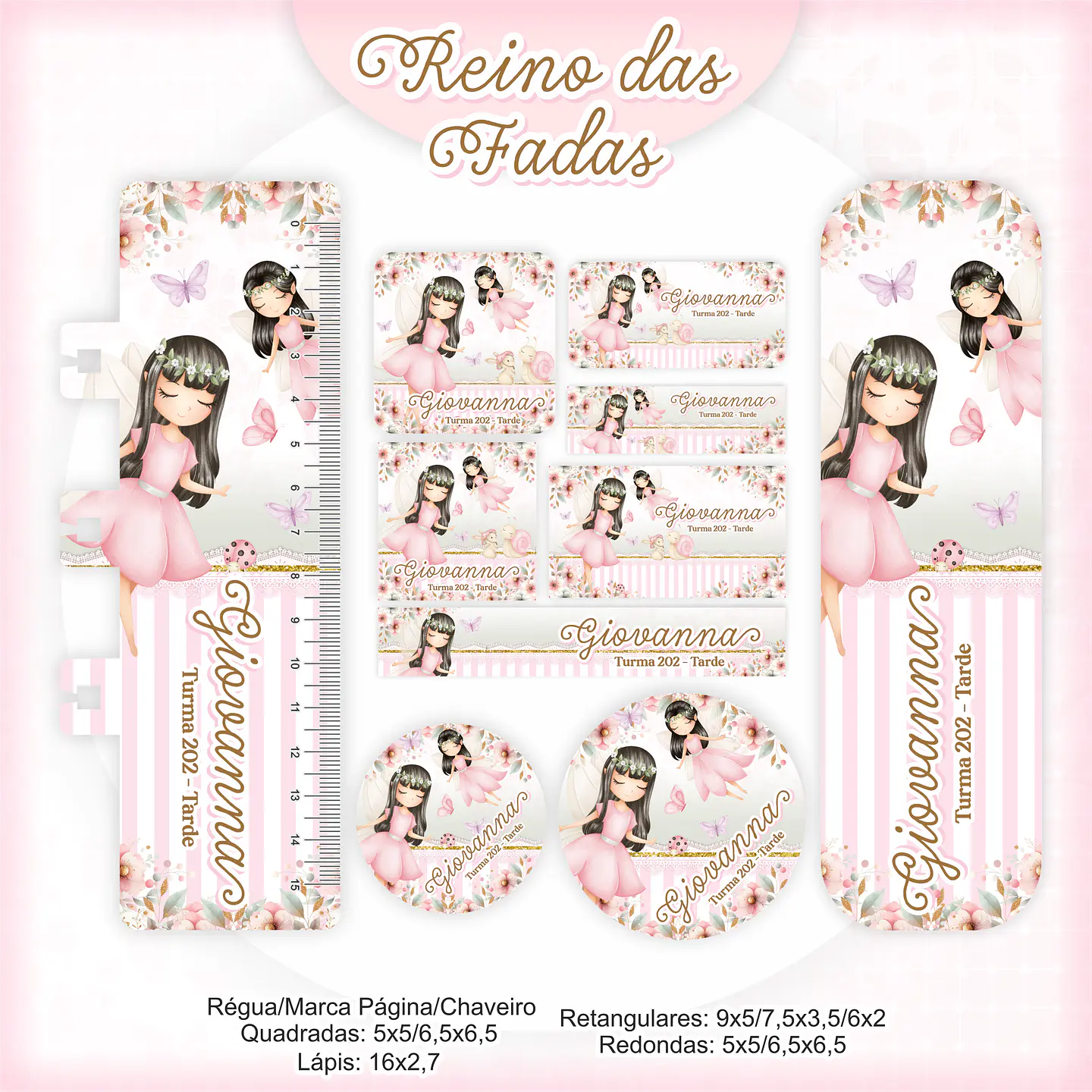 Arquivo Encadernação Kit Escolar Reino das Fadas - PAMELLA 7