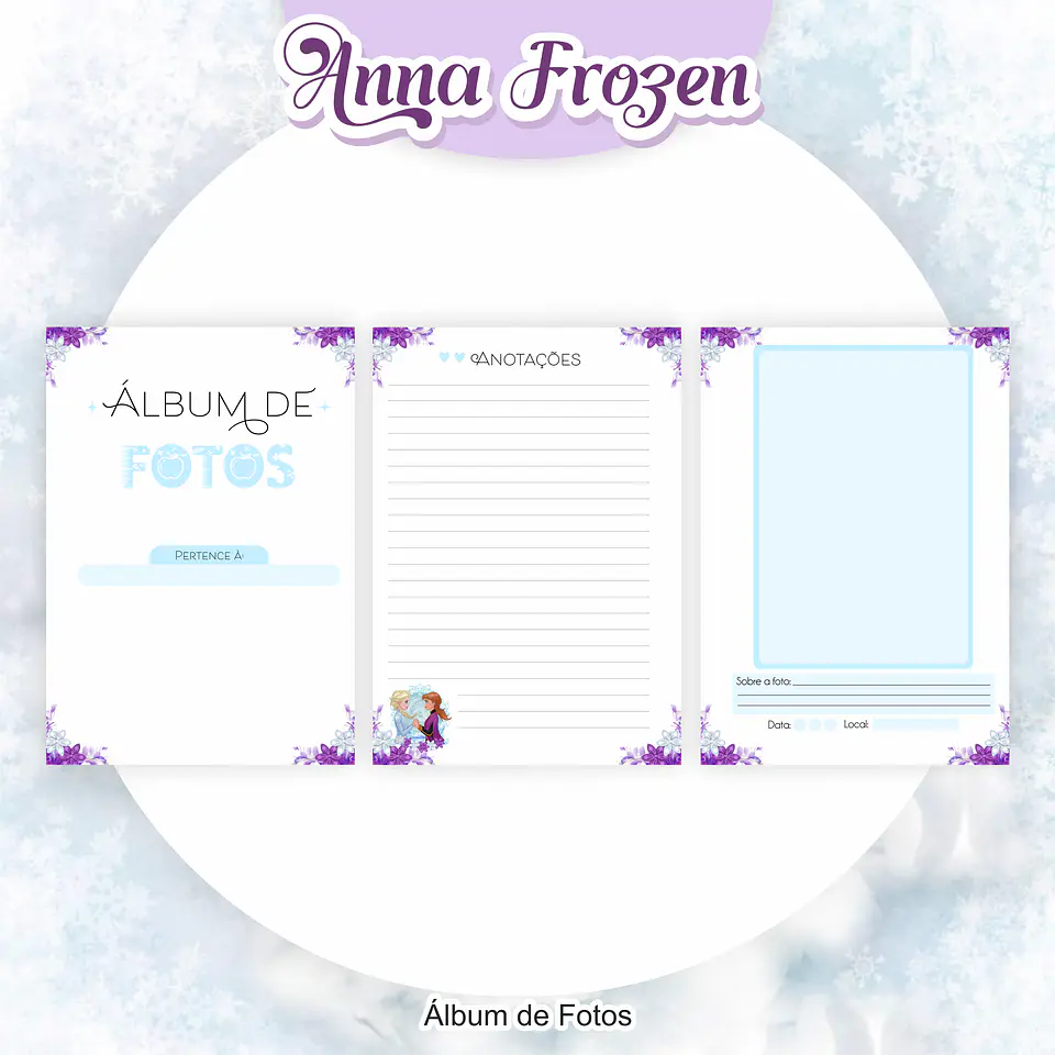Arquivo Encadernação Kit Escolar Frozen Anna - PAMELLA 10