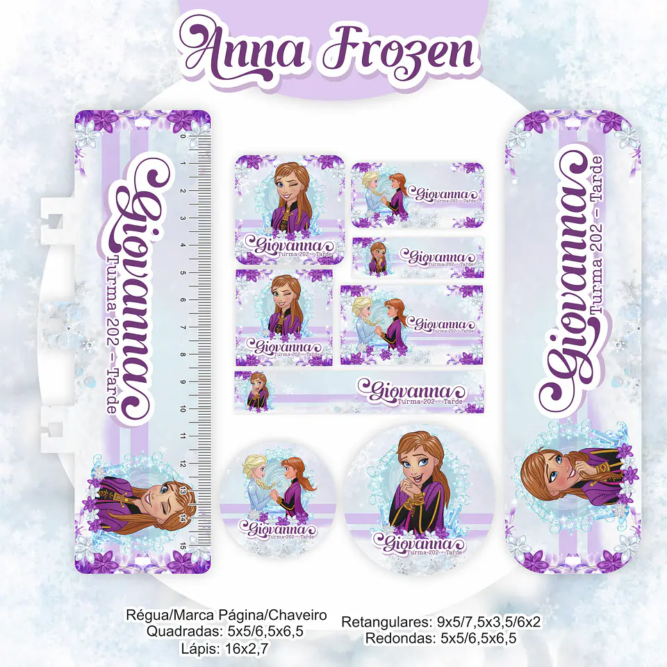 Arquivo Encadernação Kit Escolar Frozen Anna - PAMELLA 3
