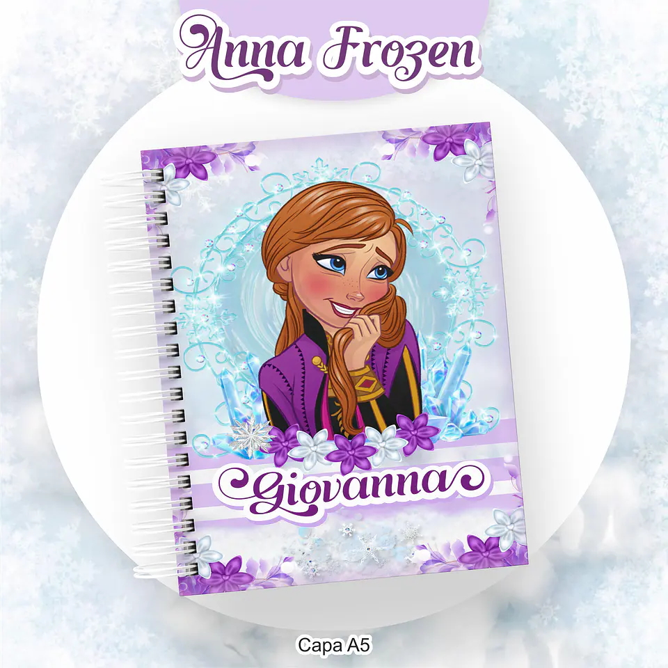 Arquivo Encadernação Kit Escolar Frozen Anna - PAMELLA 6