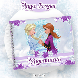 Arquivo Encadernação Kit Escolar Frozen Anna - PAMELLA