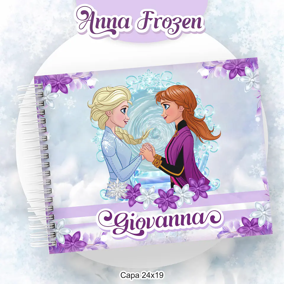 Arquivo Encadernação Kit Escolar Frozen Anna - PAMELLA 2