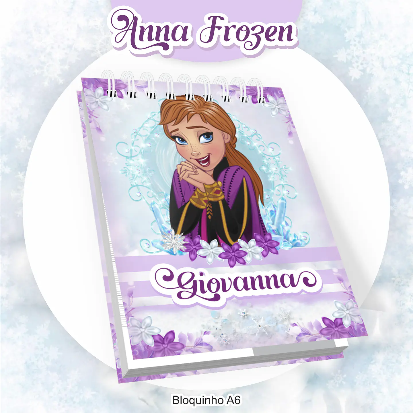 Arquivo Encadernação Kit Escolar Frozen Anna - PAMELLA 5