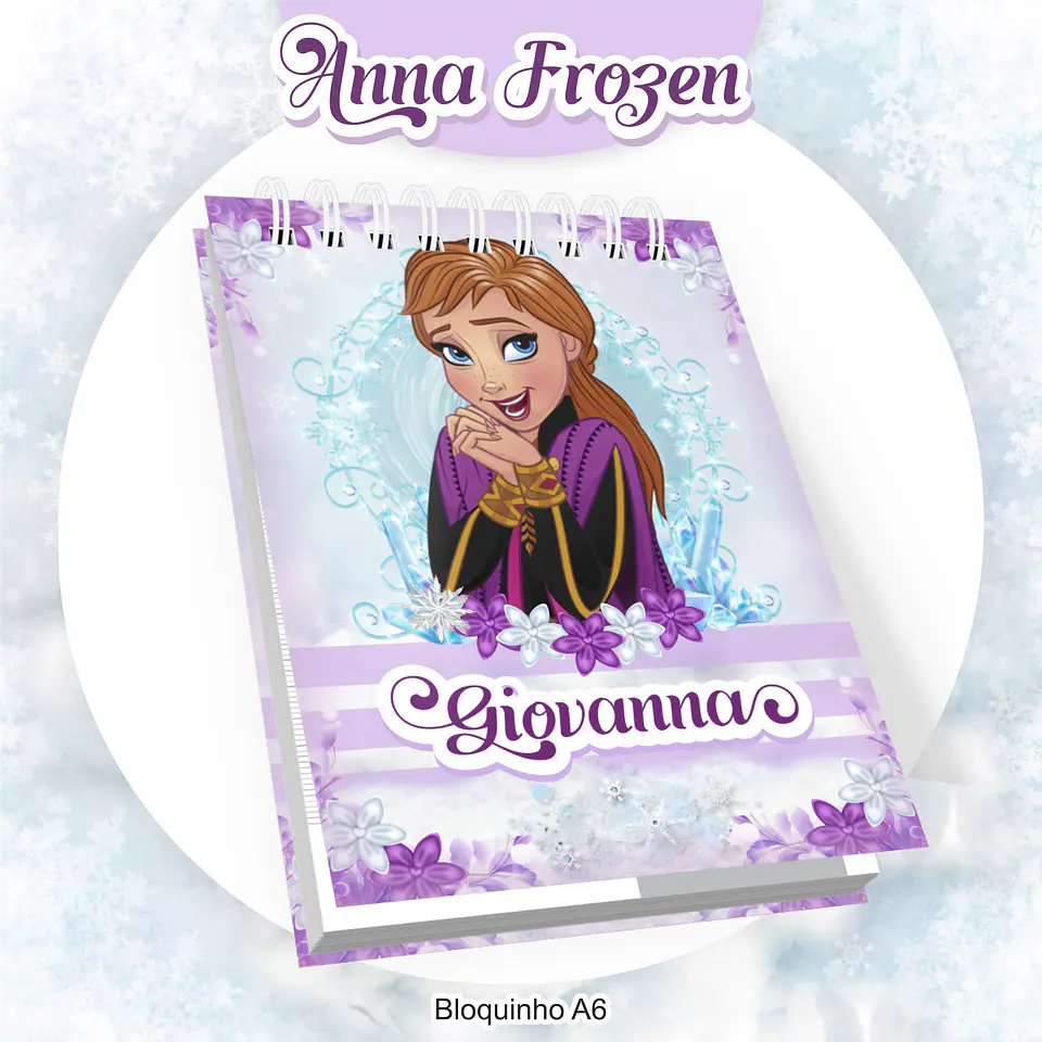 Arquivo Encadernação Kit Escolar Frozen Anna - PAMELLA 5