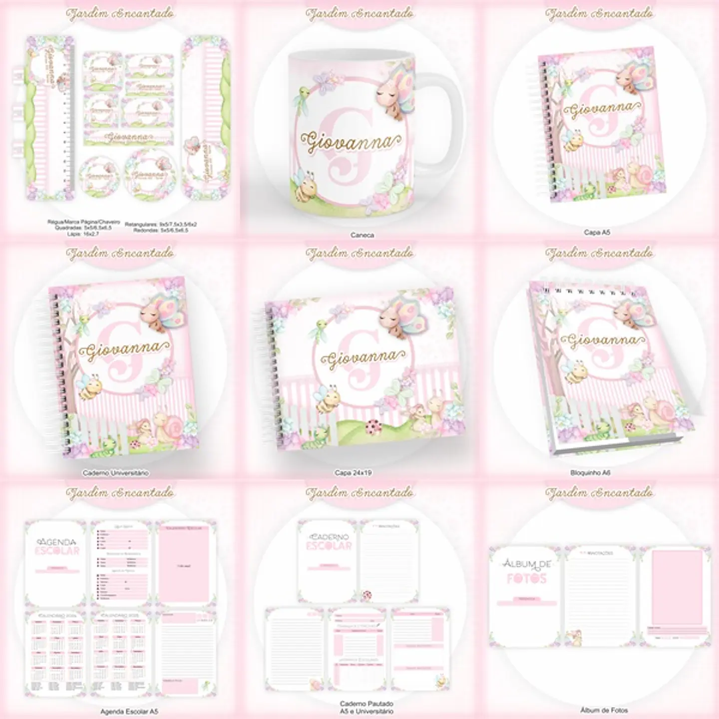 Arquivo Encadernação Kit Escolar Jardim Encantado - PAMELLA 1