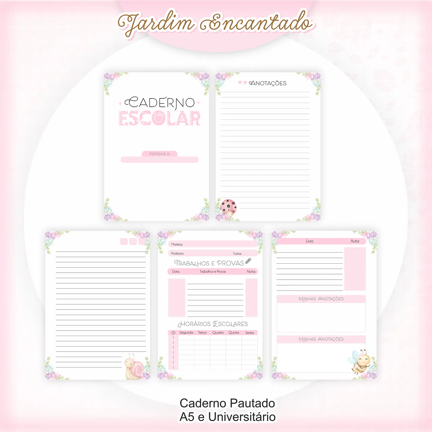 Arquivo Encadernação Kit Escolar Jardim Encantado - PAMELLA 2