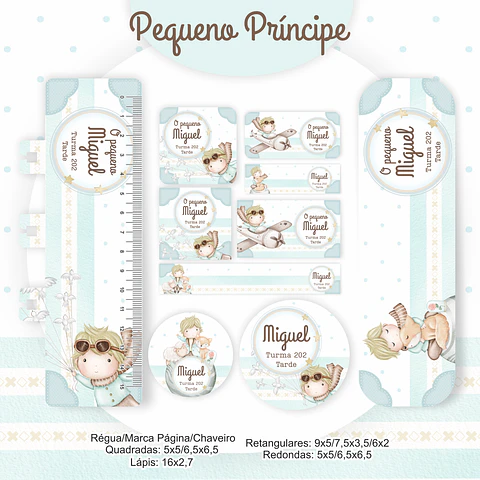 Arquivo Etiqueta Escolar O Pequeno Príncipe - Pamella