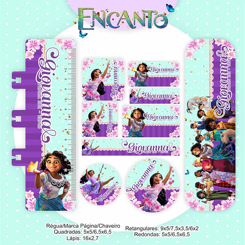 Arquivo Etiqueta Escolar Encanto - Pamella