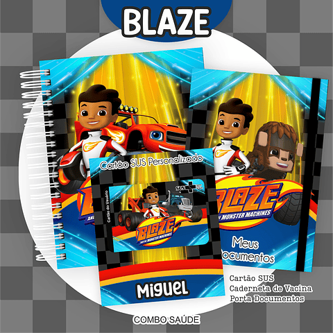 Arquivo Kit Saúde Blaze Caderneta de Vacina, Cartão SUS e Porta Documento- PAMELLA