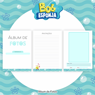 Arquivo Encadernação Kit Escolar Bob Esponja - PAMELLA