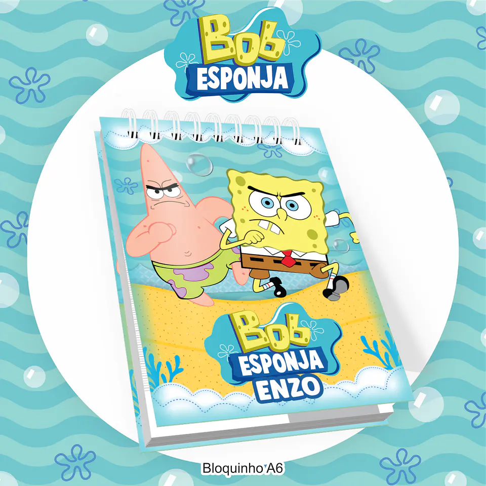 Arquivo Encadernação Kit Escolar Bob Esponja - PAMELLA 4