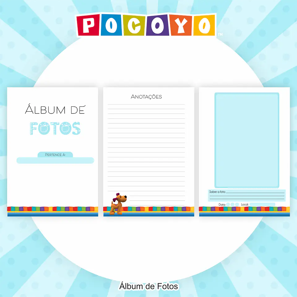 Arquivo Encadernação Kit Escolar Pocoyo - PAMELLA 5