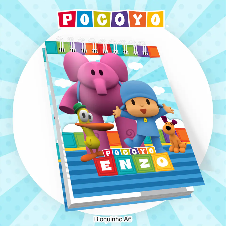 Arquivo Encadernação Kit Escolar Pocoyo - PAMELLA 7