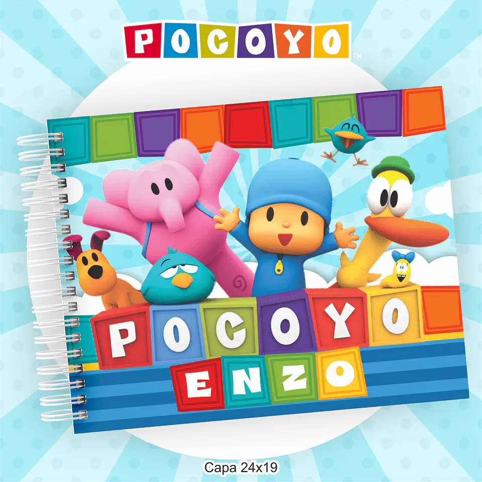 Arquivo Encadernação Kit Escolar Pocoyo - PAMELLA 10
