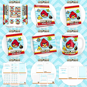 Arquivo Encadernação Kit Escolar Angry Birds - PAMELLA