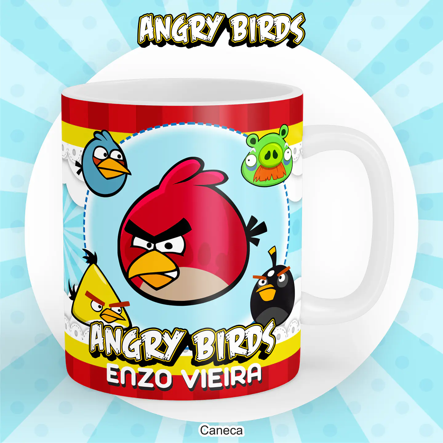 Arquivo Encadernação Kit Escolar Angry Birds - PAMELLA 4