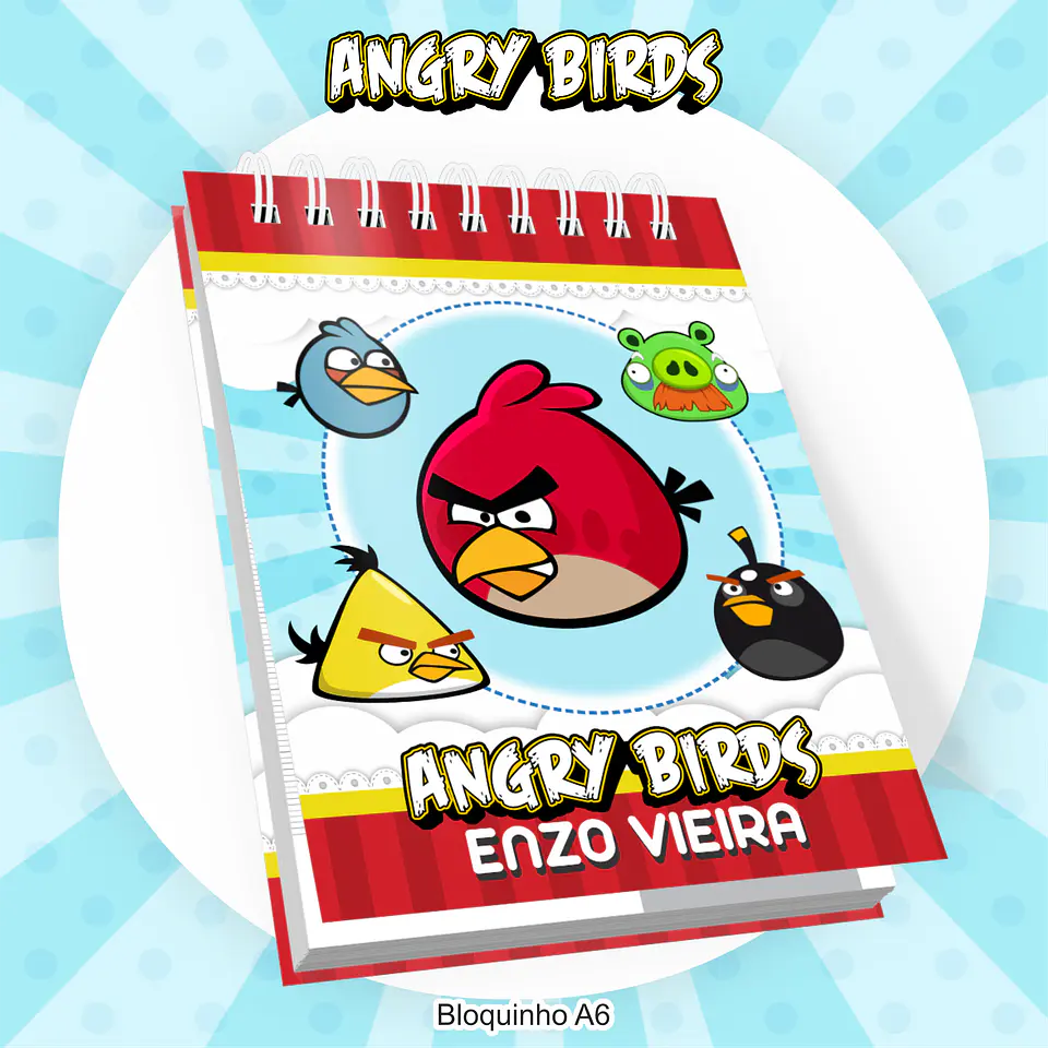 Arquivo Encadernação Kit Escolar Angry Birds - PAMELLA 9