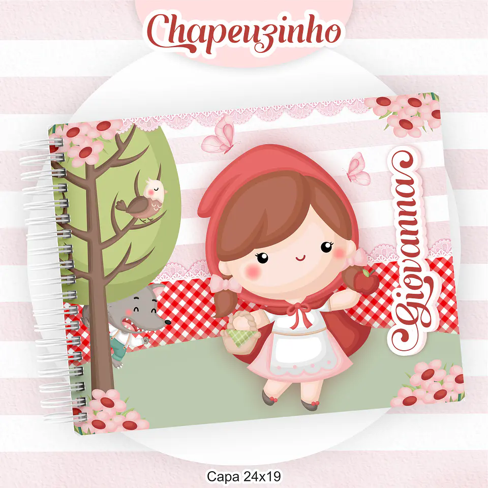 Arquivo Encadernação Kit Escolar Chapeuzinho Vermelho - PAMELLA 2