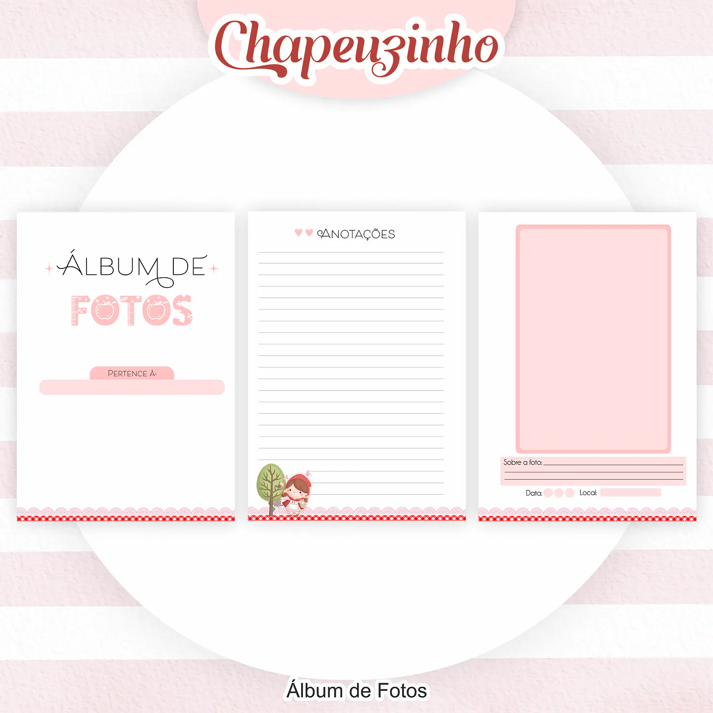 Arquivo Encadernação Kit Escolar Chapeuzinho Vermelho - PAMELLA 6