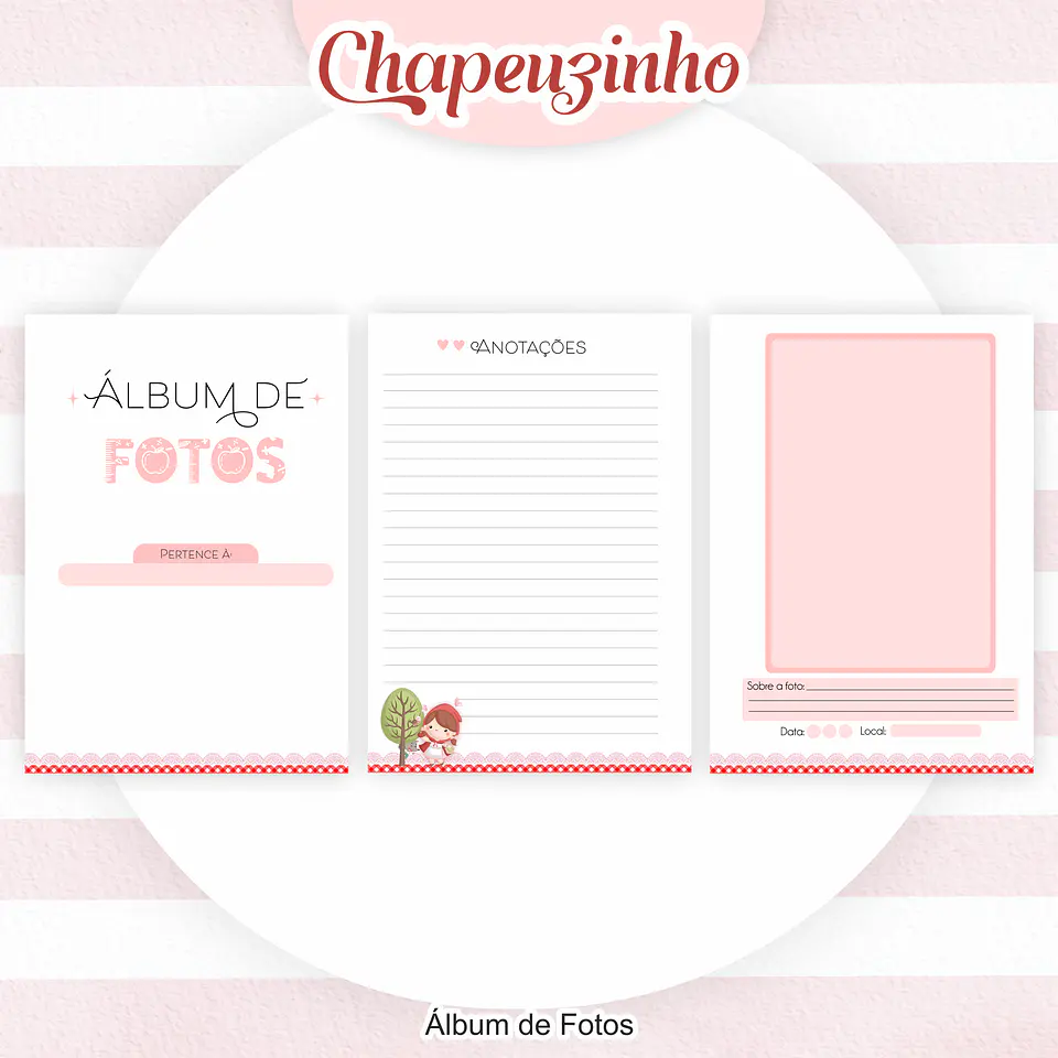 Arquivo Encadernação Kit Escolar Chapeuzinho Vermelho - PAMELLA 6