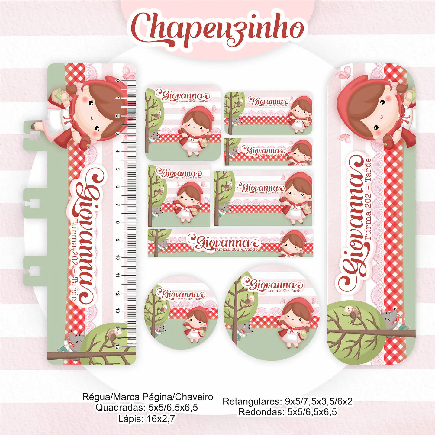 Arquivo Encadernação Kit Escolar Chapeuzinho Vermelho - PAMELLA 7