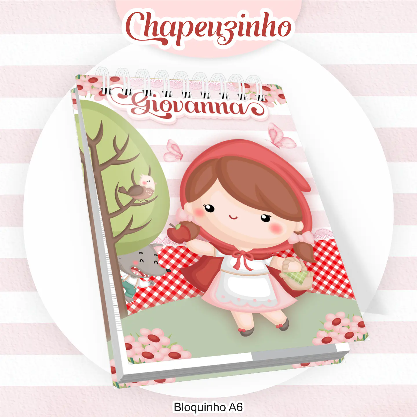 Arquivo Encadernação Kit Escolar Chapeuzinho Vermelho - PAMELLA 8