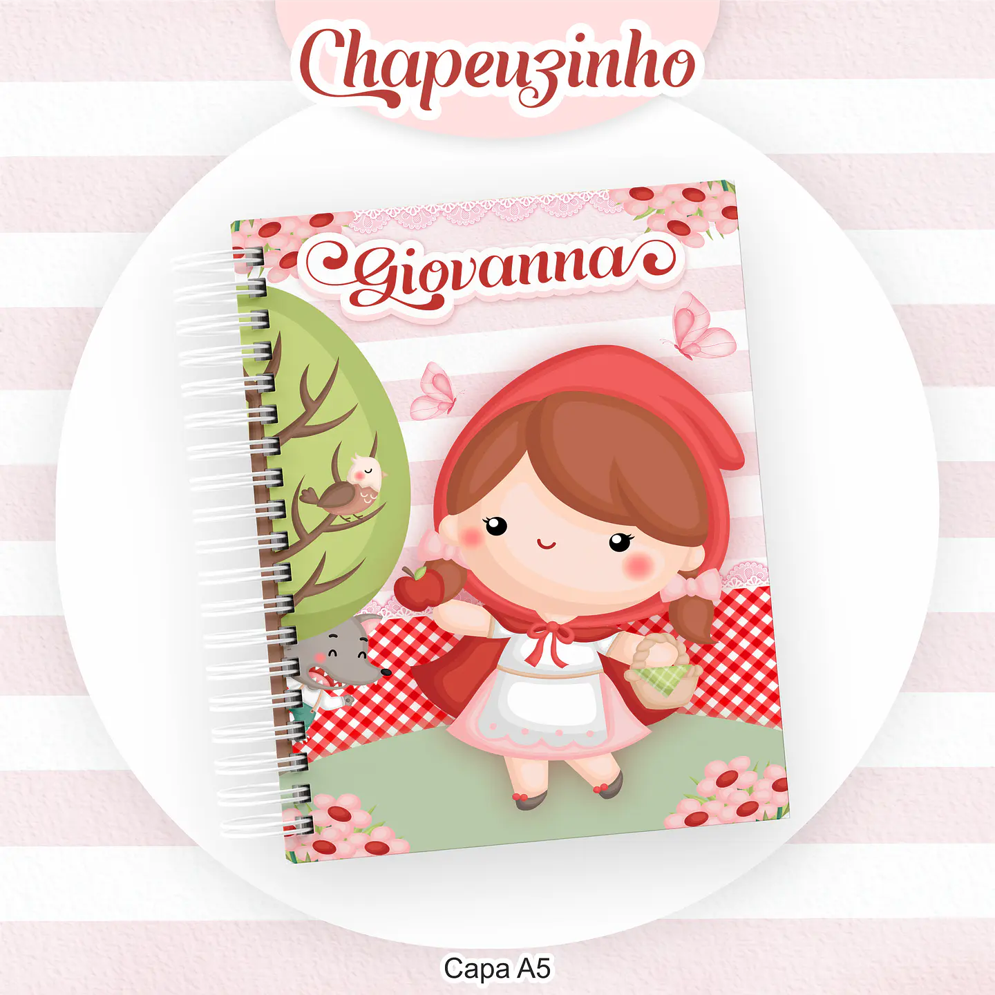 Arquivo Encadernação Kit Escolar Chapeuzinho Vermelho - PAMELLA 9