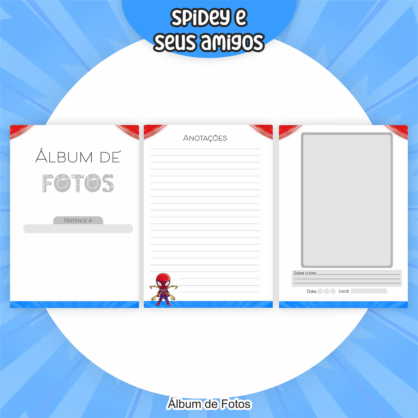 Arquivo Encadernação Kit Escolar Spidey e seus amigos - PAMELLA 3