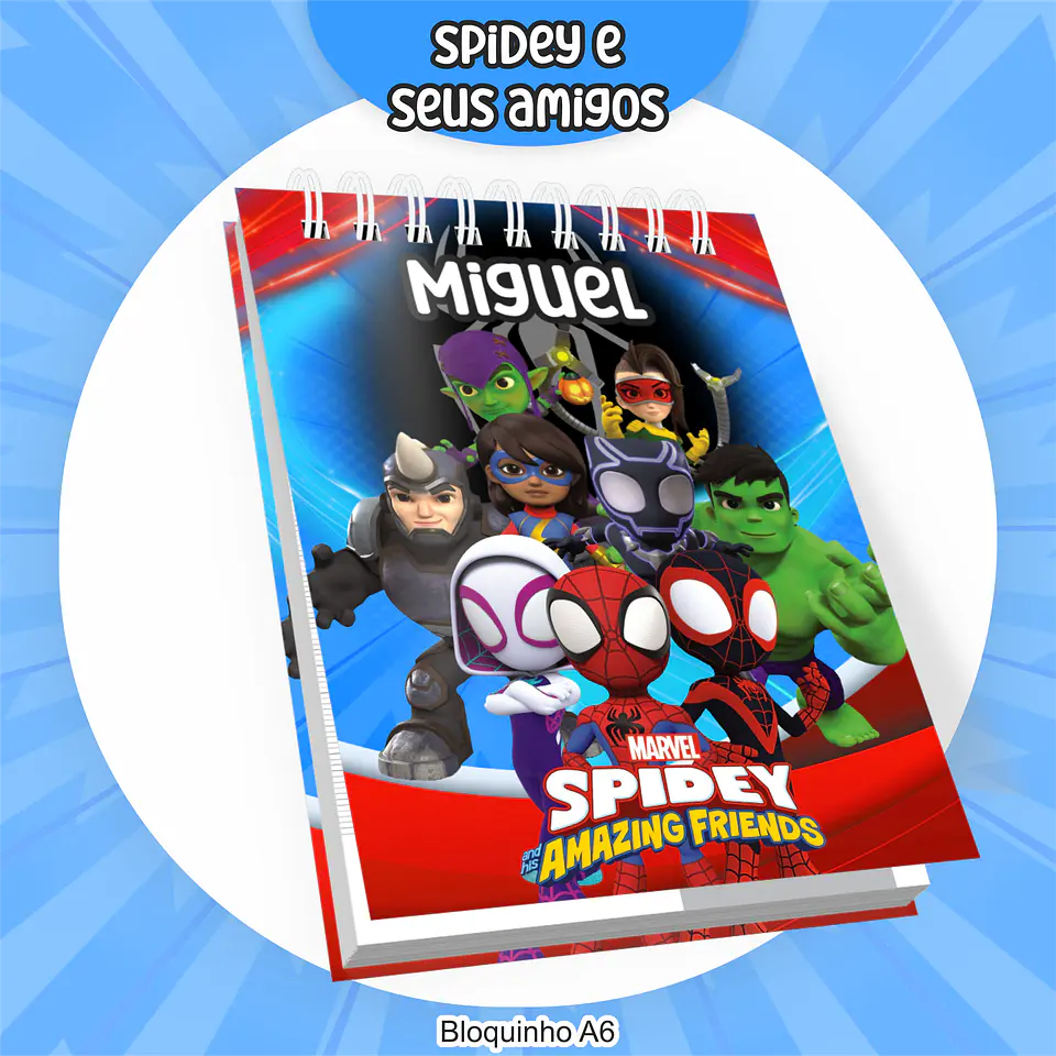 Arquivo Encadernação Kit Escolar Spidey e seus amigos - PAMELLA 5