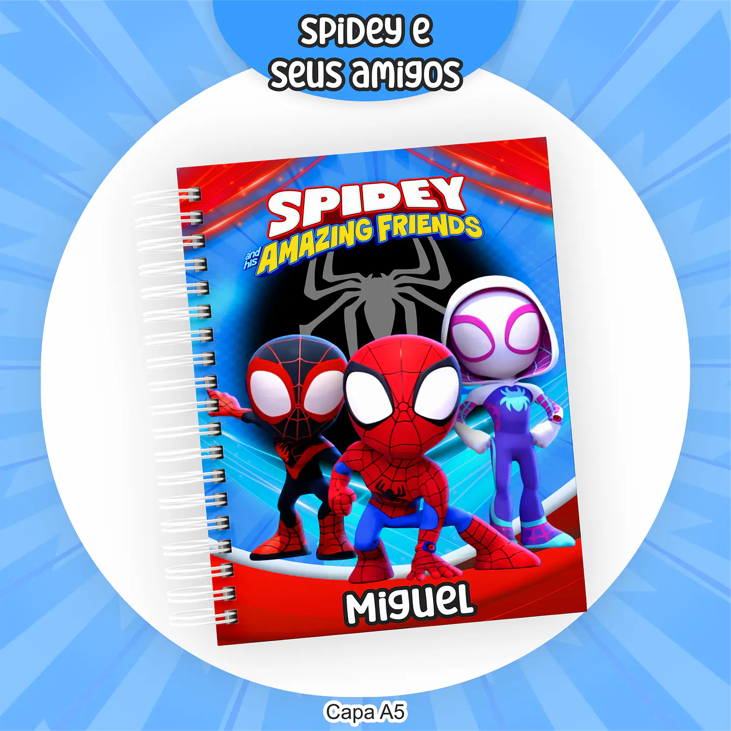 Arquivo Encadernação Kit Escolar Spidey e seus amigos - PAMELLA 6