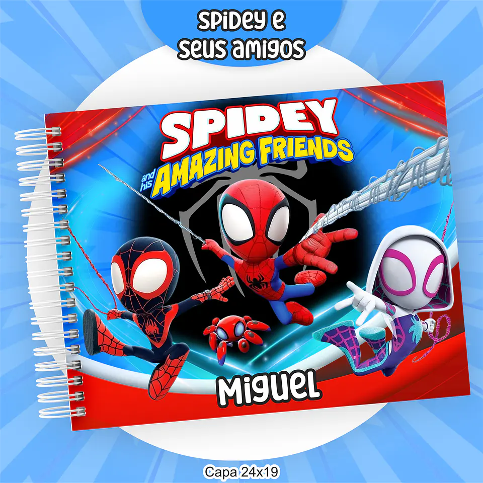 Arquivo Encadernação Kit Escolar Spidey e seus amigos - PAMELLA 8