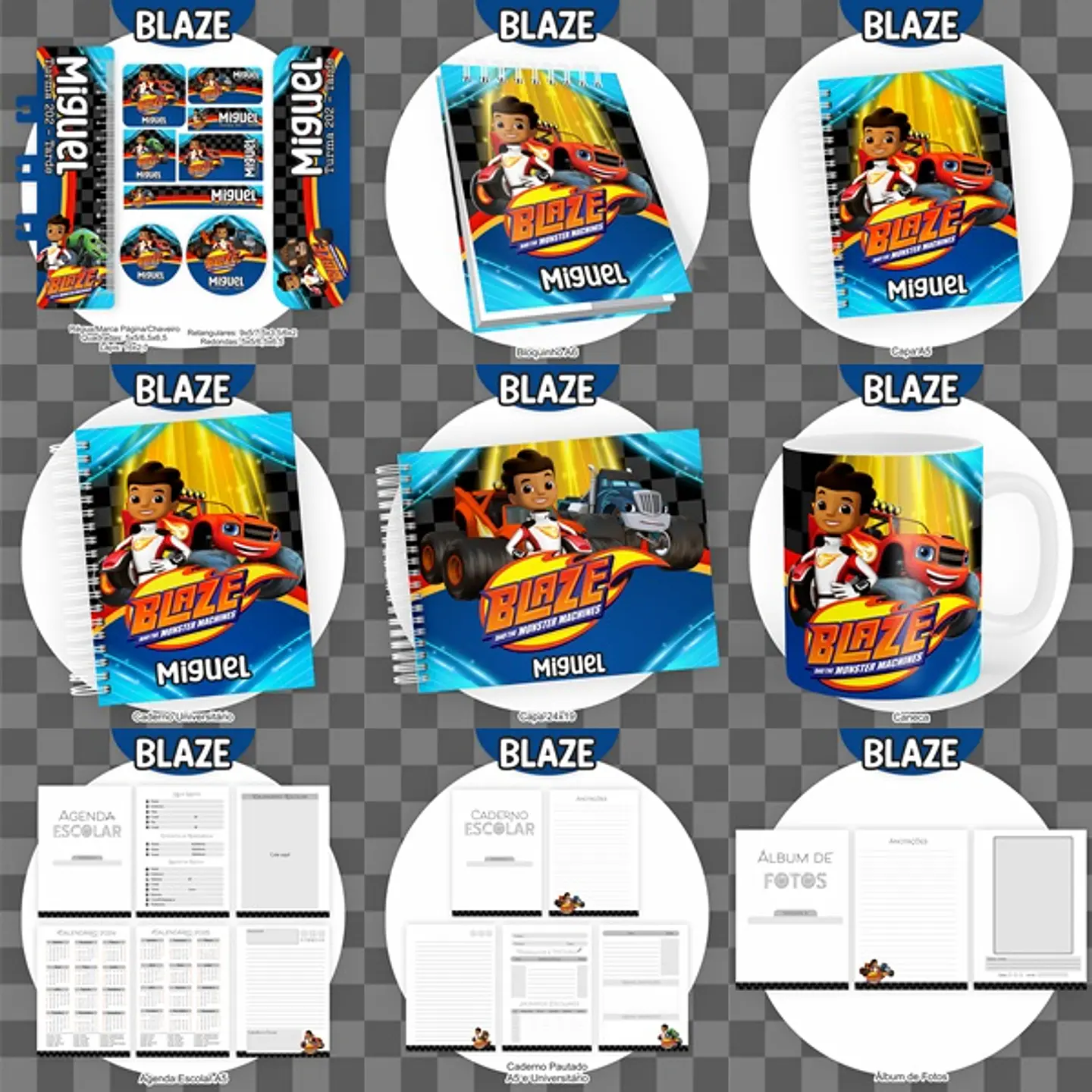 Arquivo Encadernação Kit Escolar Blaze - PAMELLA 1