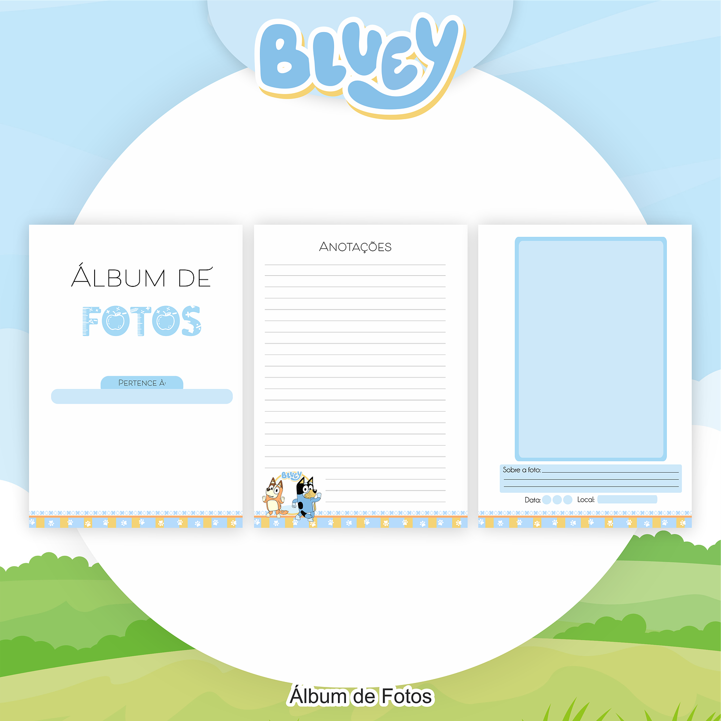 Arquivo Encadernação Kit Escolar Bluey - PAMELLA 4