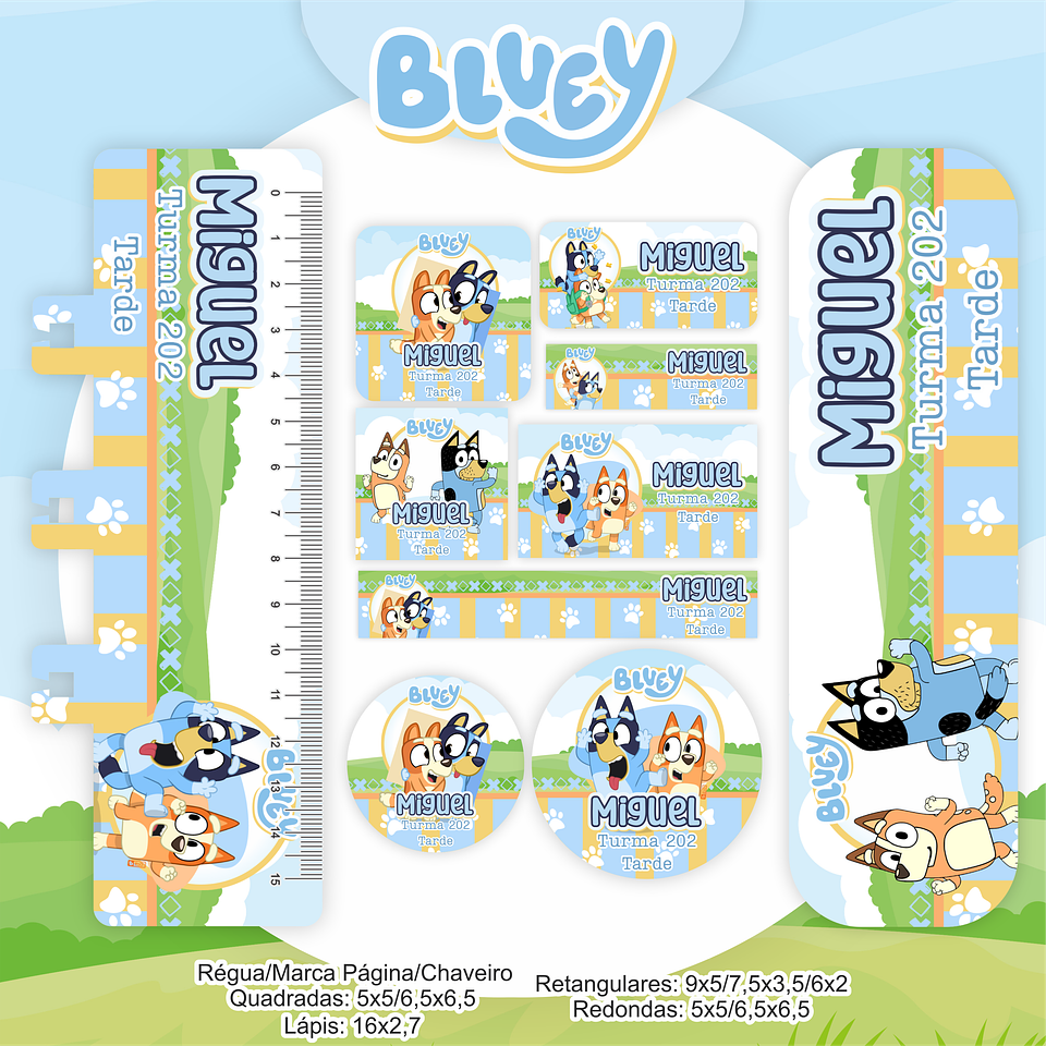 Arquivo Encadernação Kit Escolar Bluey - PAMELLA 5