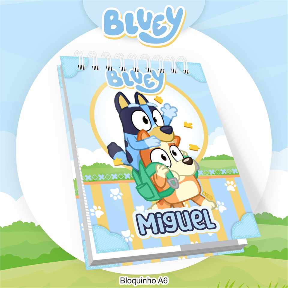 Arquivo Encadernação Kit Escolar Bluey - PAMELLA 6