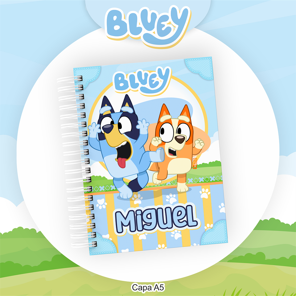 Arquivo Encadernação Kit Escolar Bluey - PAMELLA 7